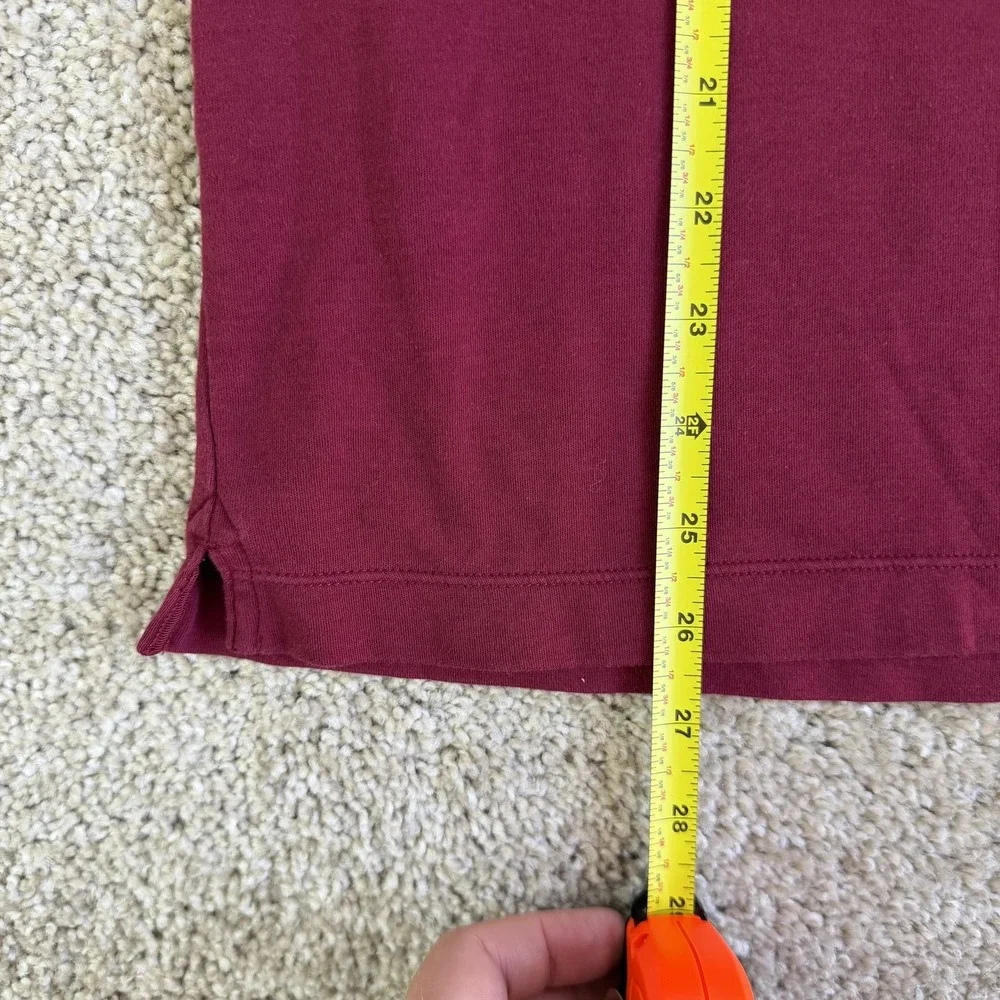 Banana Republic Dress Polo Shirt Mens Large Red Short Sleeve Knit Casual Top